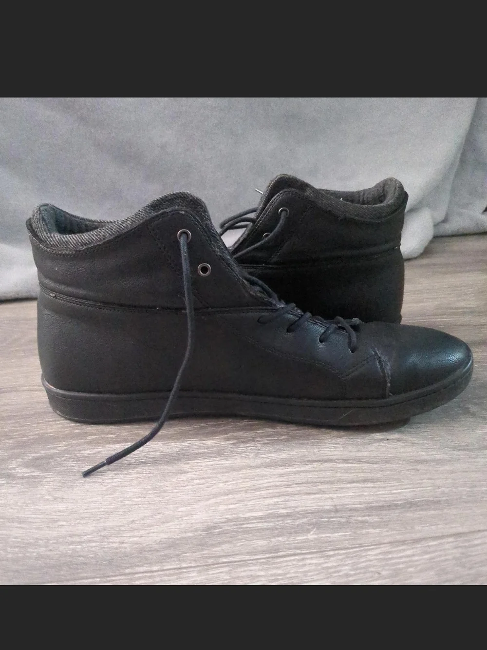 Men's Aldo Black Lace-Up Casual Boots